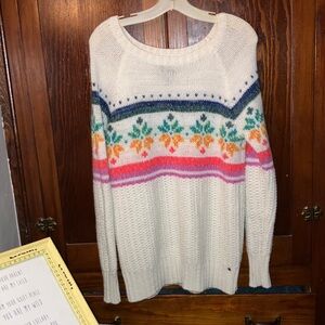 AMERICAN EAGLE OUTFITTERS WOMENS MOHAIR 
SNOWFLAKE JEGGING SWEATER MEDIUM